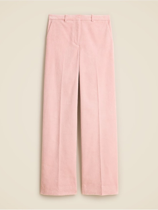 J. Crew Pants - J.Crew Wide-Leg Trouser Stretch Corduroy Pants in Mineral Pink